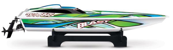 TRX38104-8GRN Blast Elektro Rennboot TRAXXAS weiß/grün 23-Zoll Brushed